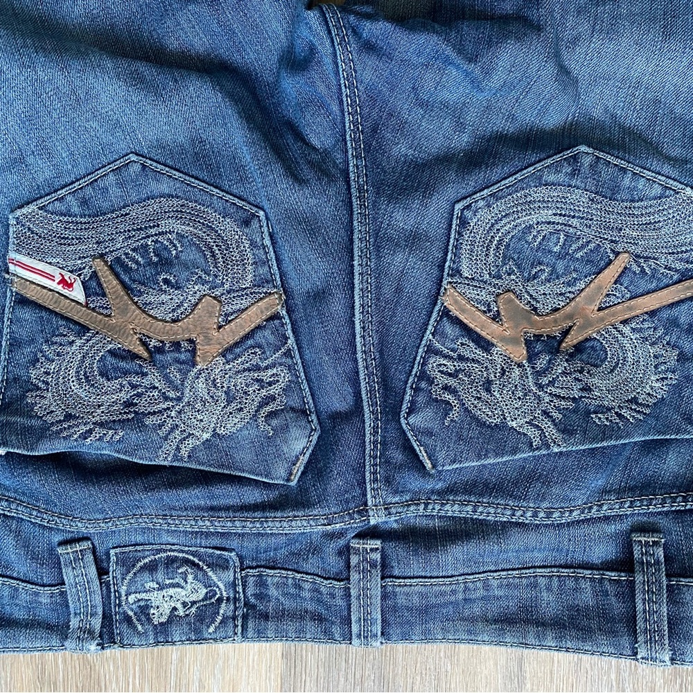 Embroidered Denim Jeans